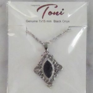 Black Onyx Necklace  by Toni